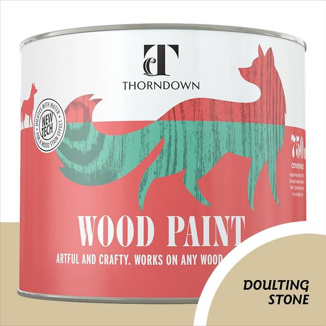 Thorndown Doulting Stone Wood Paint 750 ml, Cream