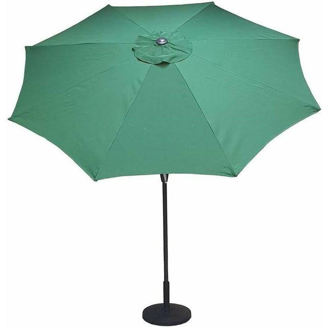 Signature Weave - 3m Round Table Parasol Sun Shade Umbrella Green Canopy