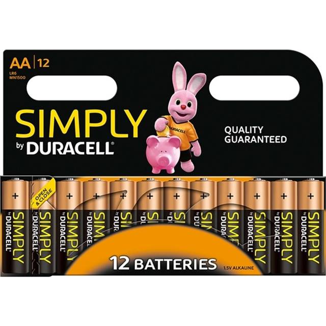 Duracell Simply AA Alkaline Batteries (Pack 12)