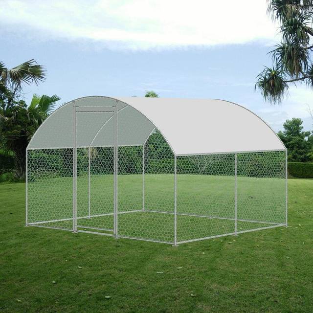 Large Walk in Chicken Run Hen Coop Poultry Outdoor Bird Cage Rabbit Dog Cat - KCT