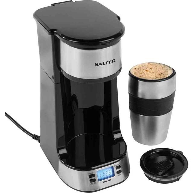 SALTER To Go EK2732 Filter Coffee Machine - Black & Stainless Steel, Stainless Steel