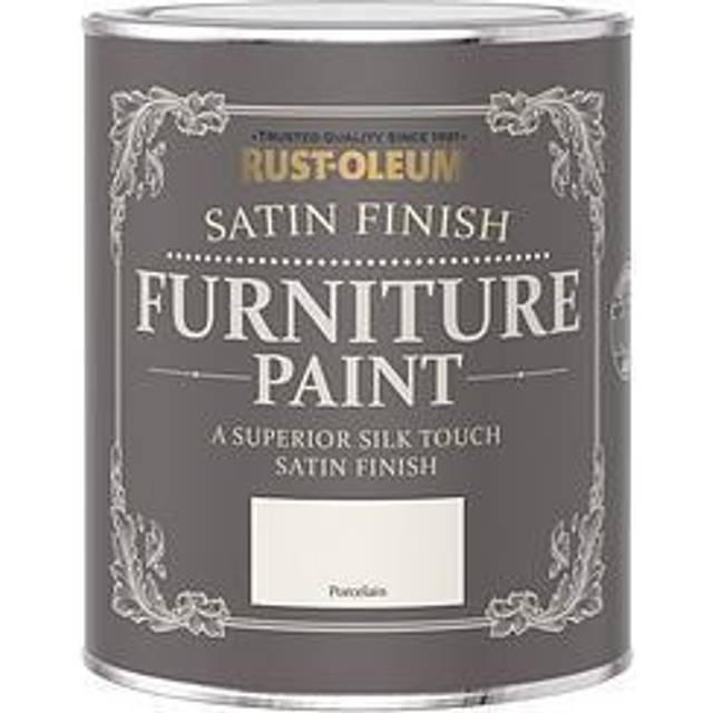 Rust-Oleum Satin Finish Furniture Paint In Porcelain &Ndash; 750 Ml Tin