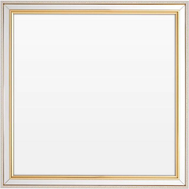 Mazzone Square Framed Wall Mirror - Gold - One Size