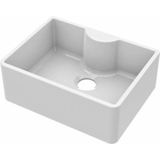 Nuie - Belfast Fireclay Kitchen Sink 1.0 Bowl 595mm l x 450mm w - 0 Tap Hole