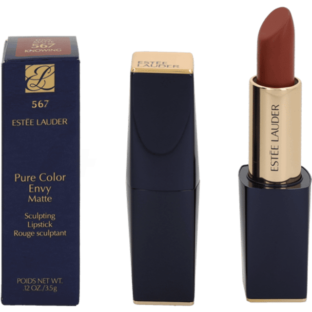Estee lauder pure colour envy matte lipstick non-feathering 567 knowing lipstick
