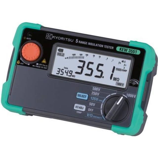 Kyoritsu 3551 isolationstester - Testhastighed på blot 0,5 sekund!