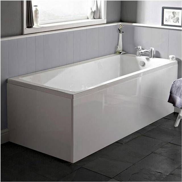 Tempo Cube Single Ended Rectangular Bath 1700mm x 700mm 0 Tap Hole (inc Leg Set) - Ideal Standard