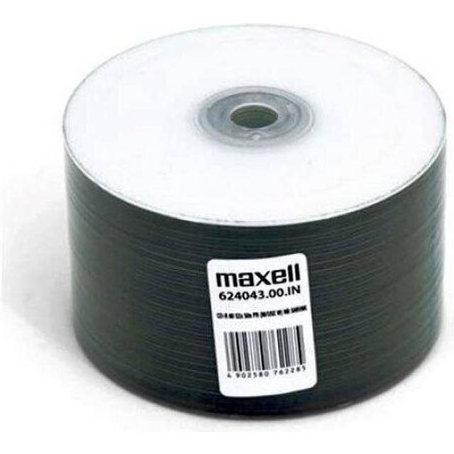 Maxell CD-R 80, bläckstråleskrivare vit, Shrink 50