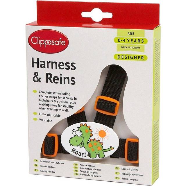 Clippasafe Designer Dinosaur Harness & Reins