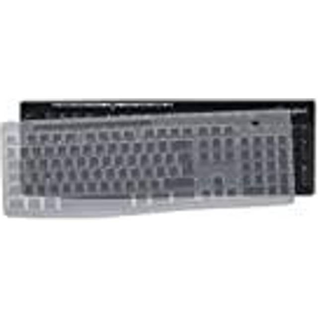 Logitech MK270 Desktop för utbildning med silikonskydd, trådlöst tangentbord och mus för Windows, 2.4 GHz USB, kompakt mus, 8 multimediaknappar, PC, AZERTY Frankrike Layout - svart