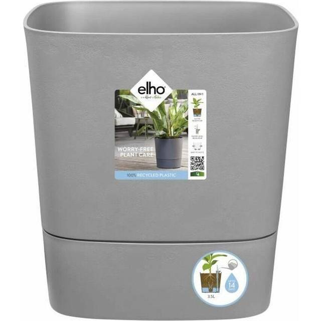 Elho Greensense Aqua Care Square 30cm - Light Concrete