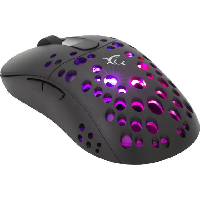White Shark TRISTAN, Ambidextrous, Optisk, USB Type-A, 12000 dpi, Sort