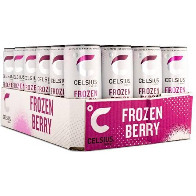 Celsius, Frozen Berry kolsyrad, 24-pack