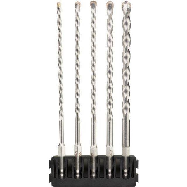 DeWalt 5 Piece Hex Shank Multi Material Drill Bit Bar Set