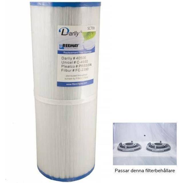 Hot Tub Filter Unicel c4950 / C-4950 50' Spa Cartridge Pleatco PRB501N Darlly 40506 for Arctic, Beachcomber, Canadian, Hydropool & Jacuzzi Spas