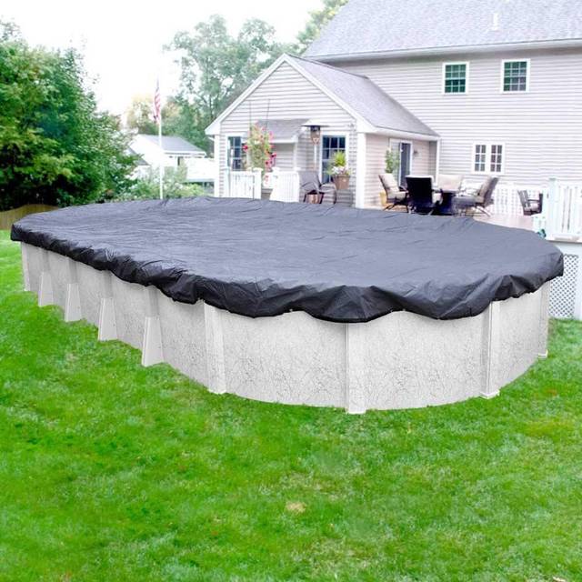 Robelle 3418334 Pool Cover for Winter  Premier  18 x 33 ft Above Ground Pools