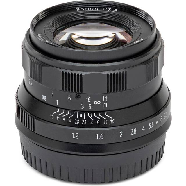 Koah Artisans Series 35mm f/1.2 Large Aperture Manual Focus Camera Lens for Canon EOS-M Mount in Black