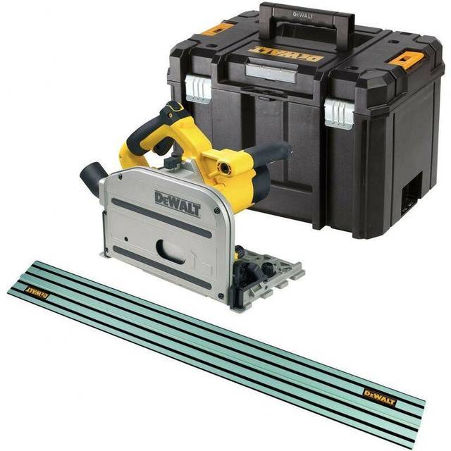 Dewalt - DWS520KT Plunge Cut Circular Saw 165mm 240v + Case + 1 x 1.5m Guide Rail