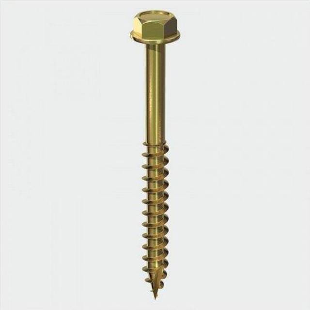 TIMco 10 x 40mm Solo Coach Screws Yellow Zinc Qty 50
