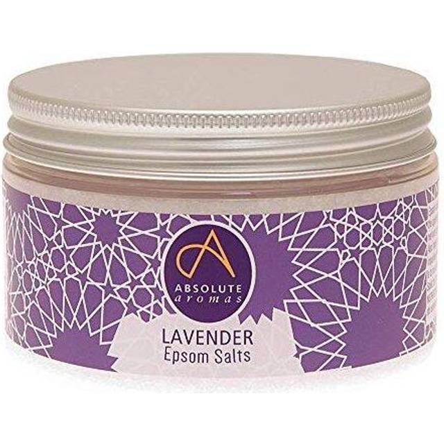 Absolute Aromas Lavender Epsom Bath Salts 300g- Magnesium Sulphate Infused with 100% Pure French Lavender Essential Oil - Soothe skin and Calm the sen