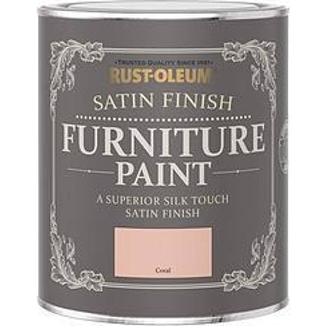 Rust-Oleum Satin Furniture Paint - CORAL - 750ml - Pink