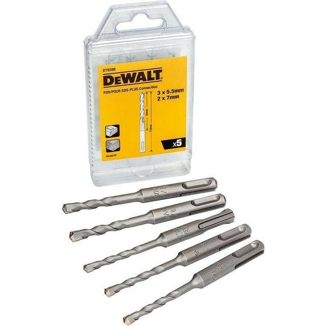 DEWALT DT9398 SDS PLUS Drill Bit Set 5 Piece Display of 12 DEWDT9398MQZ