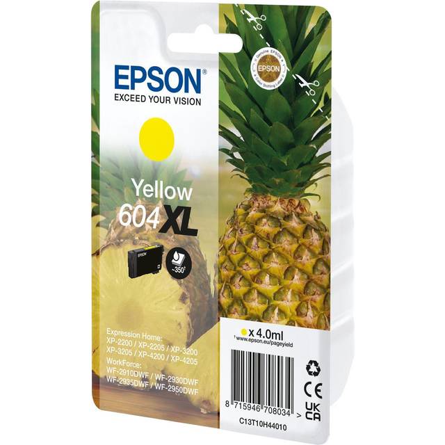 Epson 604XL (T10H4) gul bläckpatron hög kapacitet (original)