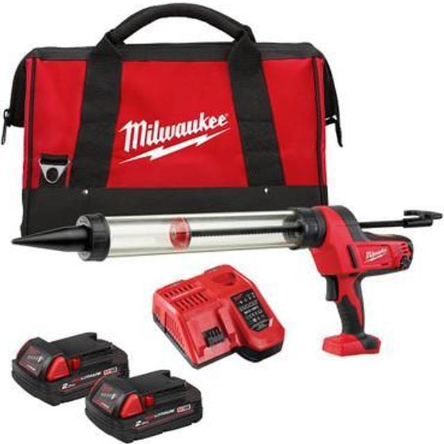Milwaukee C18PCG/600T-201B 18V 2.0Ah 600ml Caulking Gun With Transparent Tube