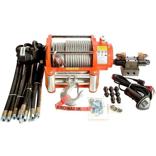 20,000lb Hydraulic Winch. 25m x 14mm Steel Rope. 24V system.