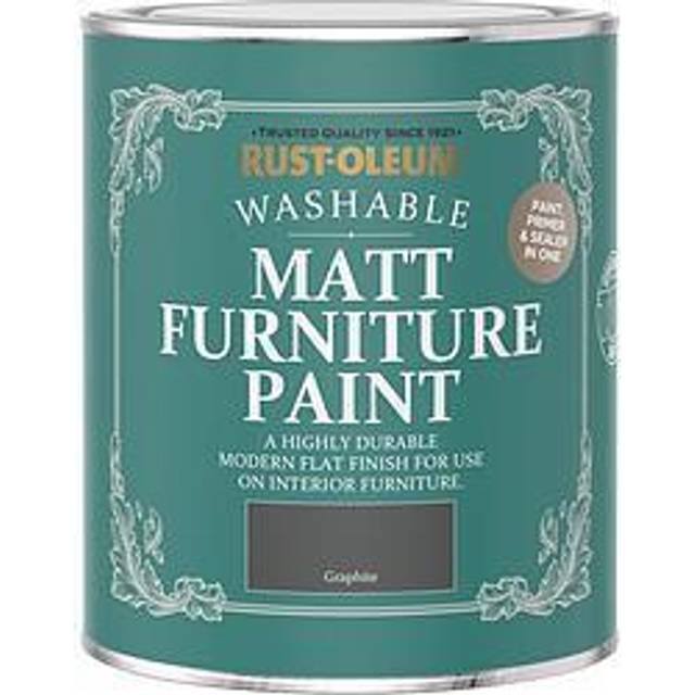 Rust-Oleum Matt Furniture Paint - GRAPHITE - 750ml - Grey