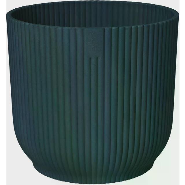Elho Vibes Fold 16cm Round Plastic Indoor Plant Pot - Deep Blue