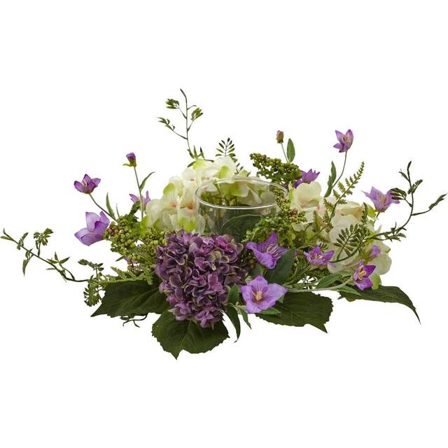 Nearly Natural Hydrangea Berry Candelabrum