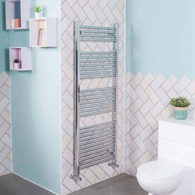 1500x600 Straight Central Heating Towel Rail Bathroom Heated Rad Radiator Chrome