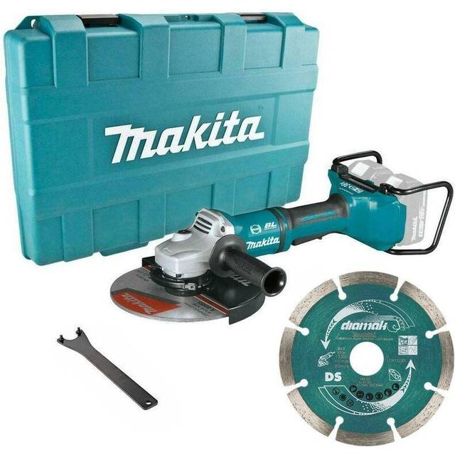 DGA900Z 18v 36v Cordless Brushless 230mm 9'' Angle Grinder + Diamond Blade - Makita