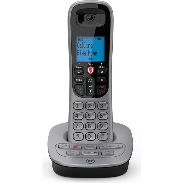 BT 7660 Cordless Phone - Silver & Black, Black,Silver/Grey