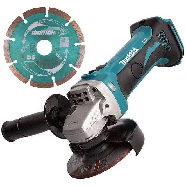 DGA452Z 18v 4.5'' 115mm Angle Grinder Lithium Bare Tool + Diamond Blade - Makita