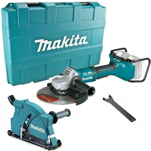 "Makita DGA900ZK 18v / 36v Cordless Brushless 9"" Angle Grinder + Dust Extractor"