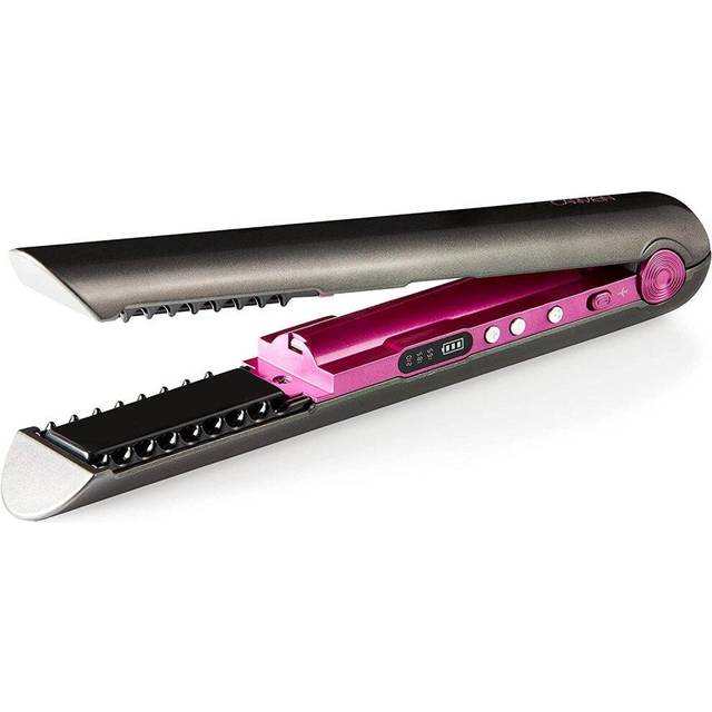 Carmen Neon Cordless Hair Straightener Neon Pink and Graphite Grey
