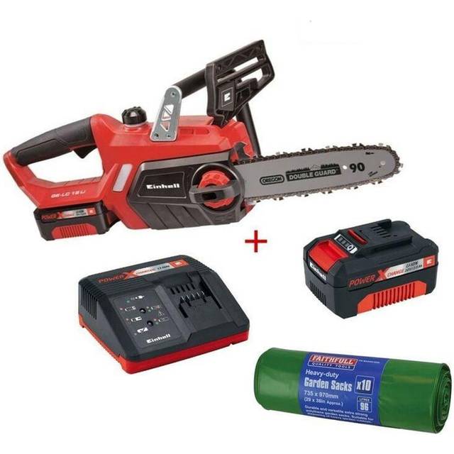 Einhell 18v Cordless Chainsaw 25cm Bar Oregon Chain PXC Heavy Duty 2 x Batteries