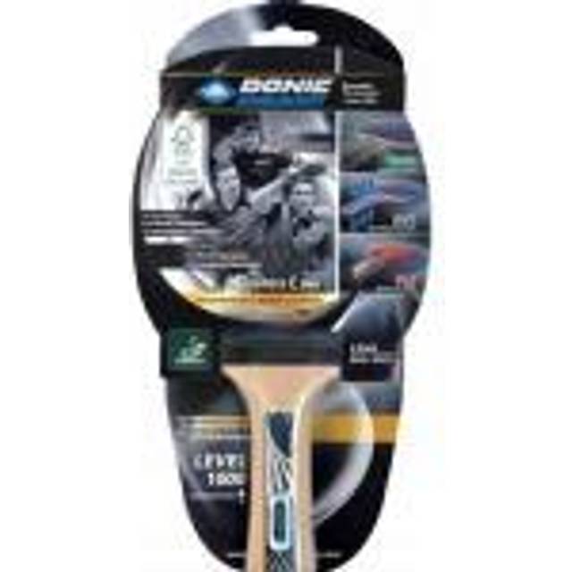 Schildkröt Donic bordtennisracket Legends 1000 FSC, AVS, PLS & Ergo-handtag, 2,3 mm svamp, FSC trä, energi – ITTF-beläggning, 754427, ingen färg