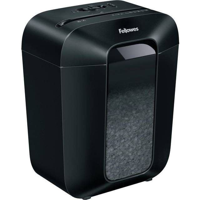 Fellowes Powershred LX41 Mini Cut Shredder 4x12mm Micro Cut Shredder, Black