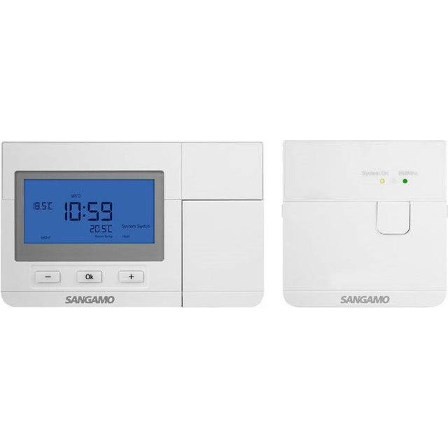 ESP Sangamo Choice Plus Room Thermostat Digital White Wireless Programmable - CHPRSTATDPRF
