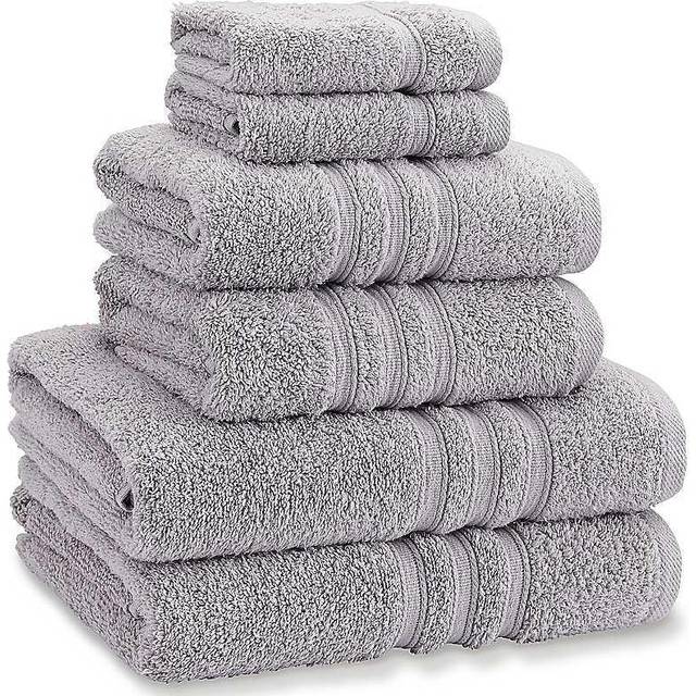Catherine Lansfield Zero Twist Towel - Silver - Face
