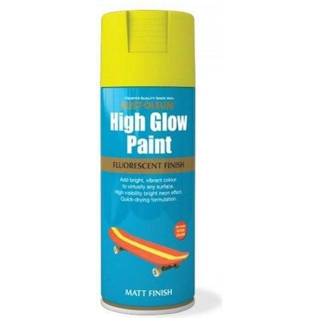 Rust-oleum fluorescent high glow neon aerosol spray paint red-orange matt