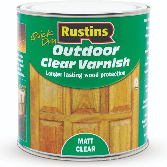 Rustins Quick Dry Outdoor Clear Varnish Matt 1 Litre