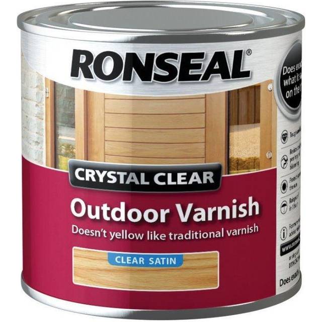 Ronseal Crystal Clear Outdoor Varnish Satin 250ml