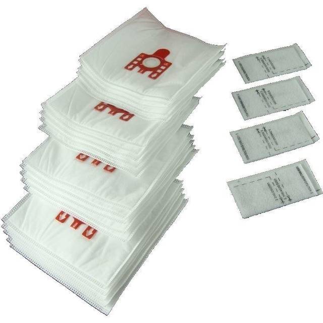Ufixt - 20 x fjm Bags For Miele Type Vacuum Cleaner Hoover Dust Bags & Filters Cat Dog Red Tab