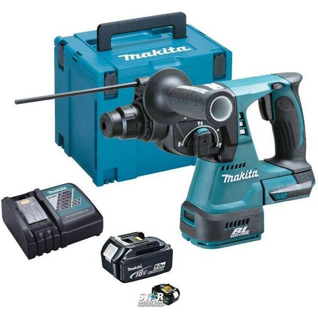 Makita DHR242RTJ 18v LXT Li-Ion 3 Mode SDS Rotary Hammer Drill - 2 x 5.0ah