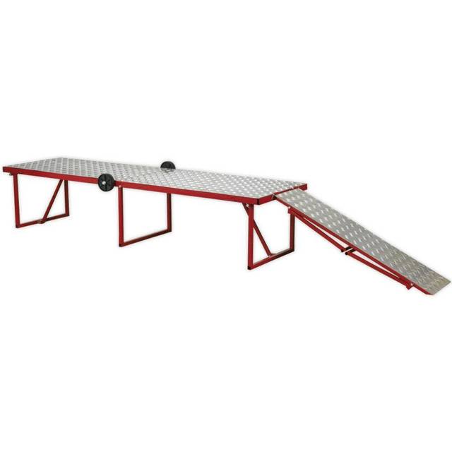 Folding Motorcycle Workbench - 360kg Capacity - 460m Height - Portable Pit Table - Multi - One Size