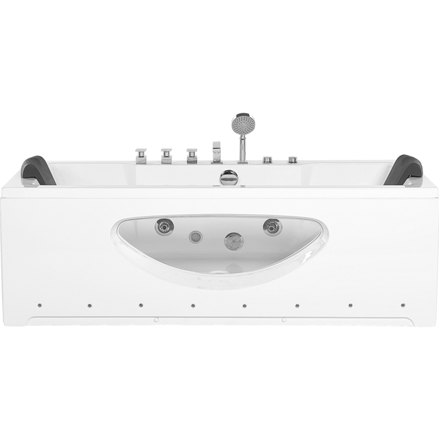 Hot Tub Bath with LED 1800 x 800 mm White HAWES